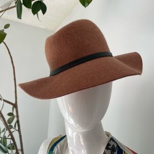gap wool Classic Brown Fedora Hat